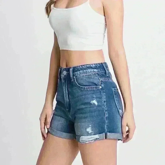 NWT Rolled hem distressed shorts - Picture 8 of 9